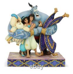 Enesco Jim Shore Disney Traditions Aladdin Group Hug NIB 6005967