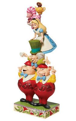 Enesco Jim Shore Disney Traditions Alice in Wonderland Stacked NIB # 6008997
