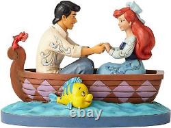 Enesco Jim Shore Disney Traditions Ariel and Prince Eric in Rowboat Figurine