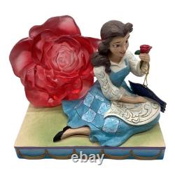 Enesco Jim Shore Disney Traditions Belle Clear Rose Excellent JAPAN