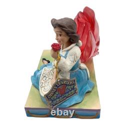 Enesco Jim Shore Disney Traditions Belle Clear Rose Excellent JAPAN