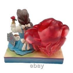 Enesco Jim Shore Disney Traditions Belle Clear Rose Excellent JAPAN