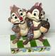 Enesco Jim Shore Disney Traditions Chip & Dale Nutty Buddies No Box Used Ex+ Jpn