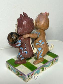 Enesco Jim Shore Disney Traditions Chip & Dale Nutty Buddies No Box Used Ex+ JPN