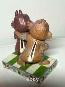 Enesco Jim Shore Disney Traditions Chip & Dale Nutty Buddies No Box Used Ex+ JPN