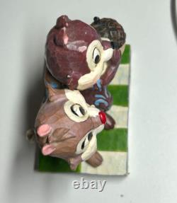 Enesco Jim Shore Disney Traditions Chip & Dale Nutty Buddies No Box Used Ex+ JPN