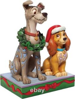 Enesco Jim Shore Disney Traditions Christmas Lady and The Tramp Figurine
