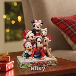 Enesco Jim Shore Disney Traditions Christmas Mickey Mouse and Friends Figurin