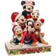 Enesco Jim Shore Disney Traditions Christmas Mickey Mouse And Friends Figurine