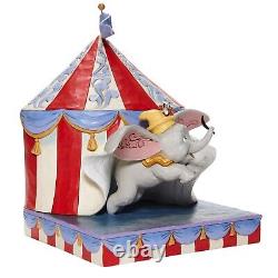 Enesco Jim Shore Disney Traditions Dumbo Flying Tent Scene Figurine 9.5 Inch