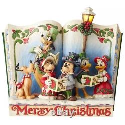 Enesco Jim Shore Disney Traditions Merry Christmas Carol Storybook Mickey NIB