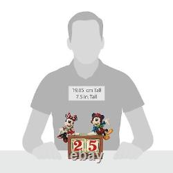 Enesco Jim Shore Disney Traditions Mickey & Minnie Countdown Bloc Figurine