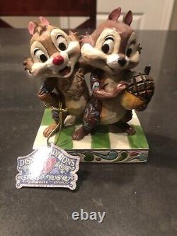 Enesco Jim Shore Disney Traditions NUTTY BUDDIES Chip and Dale figure