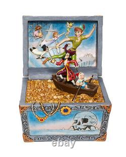 Enesco Jim Shore Disney Traditions Peter Pan Treasure Chest Scene NIB 6008063