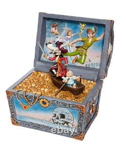 Enesco Jim Shore Disney Traditions Peter Pan Treasure Chest Scene NIB 6008063