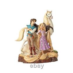 Enesco Jim Shore Disney Traditions Tangled Carved by Heart Figurine 8.25 Inch