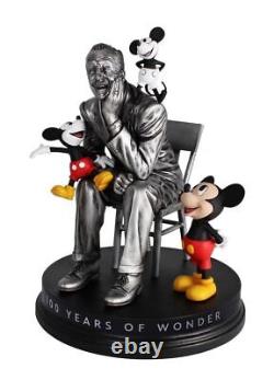 Enesco Statue100th Anniversary Figures Walt Disney & Mickey Mouse