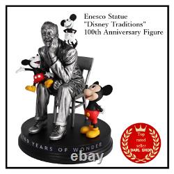 Enesco Statue Disney Traditions 100th Anniversary Figure Walt Dis. CBP