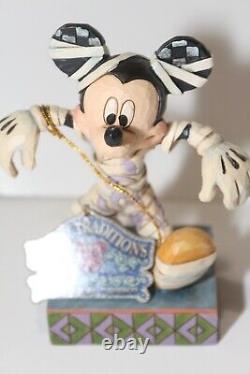 HAPPY HAUNTING Mickey Mouse Jim Shore Disney Mummy Figurine 4023553 with Tag