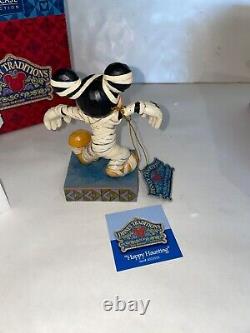 HAPPY HAUNTING Mickey Mouse Jim Shore Disney Mummy Halloween Figurine 4023553