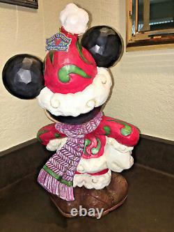 JIM SHORE Christmas Traditions MICKEY MOUSE Disney LARGE SANTA FIGURINE Outdoor