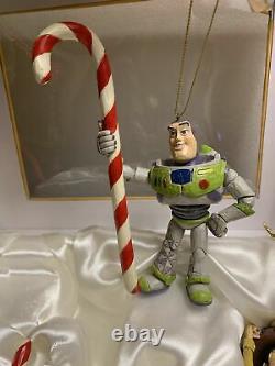 JIM SHORE DISNEY TRADITIONS TOY STORY HOLIDAY ORNAMENT SET (Very Rare)