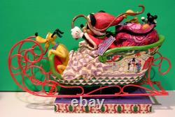 JIM SHORE Disney Traditions LAUGHING ALL THE WAY Mickey Mouse Pluto NEW in BOX