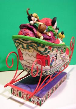 JIM SHORE Disney Traditions LAUGHING ALL THE WAY Mickey Mouse Pluto NEW in BOX