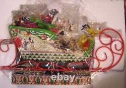 JIM SHORE Disney Traditions LAUGHING ALL THE WAY Mickey Mouse Pluto NEW in BOX