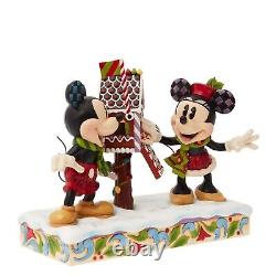 Japan Tokyo Disney Store enesco Mickey Minnie Figure Christmas Letter TRADITIONS