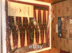 Jim Shore 3 in 1 GAME SET CHESS CHECKERS & BACKGAMMON NIB! Beautiful Very Rare