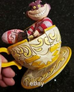 Jim Shore Cheshire Cat Mad Tea Party Figure Disney Traditions #4032117 Nib