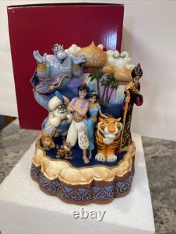 Jim Shore Disney ALADDIN CARVED BY HEART 6008999 Jasmine Genie Wondrous Place