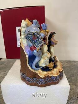 Jim Shore Disney ALADDIN CARVED BY HEART 6008999 Jasmine Genie Wondrous Place