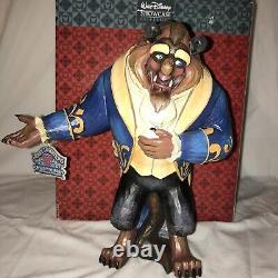 Jim Shore Disney A Beast Beneath A Spell Two Sided Statue Rare