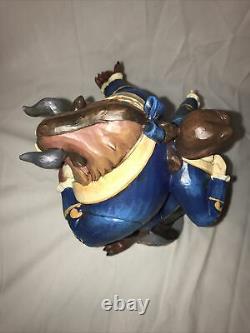 Jim Shore Disney A Beast Beneath A Spell Two Sided Statue Rare
