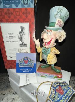 Jim Shore Disney Alice In Wonderland Mad Cap Mayhem Mad Hatter. #4023529 New