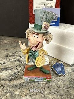 Jim Shore Disney Alice In Wonderland Mad Cap Mayhem Mad Hatter. #4023529 New