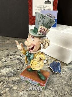 Jim Shore Disney Alice In Wonderland Mad Cap Mayhem Mad Hatter. #4023529 New