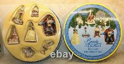 Jim Shore Disney Beauty and the Beast Ornament Set 7 ornaments Castle Belle NIB