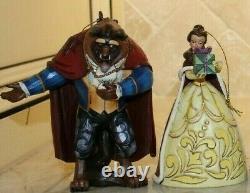 Jim Shore Disney Beauty and the Beast Ornament Set 7 ornaments Castle Belle NIB