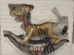 Jim Shore Disney Faithful Friend PLUTO Rocking Horse 4016584 withBox- Retired