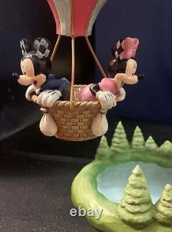 Jim Shore Disney Love Takes Flight Mickey & Minnie Hot-Air Balloon 601191 NEW