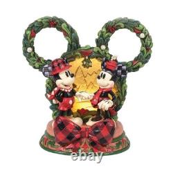 Jim Shore Disney Mickey & Minnie LED Mountain Diorama Figurine #6016880