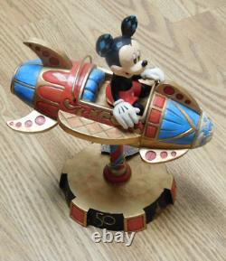 Jim Shore Disney Mickey Mouse Astro Orbiter Figurine, 50th Anniversary, 4062942