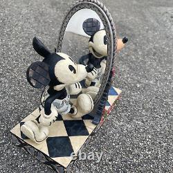Jim Shore Disney Mickey Mouse MIRROR 80 Years Of Laughter Jim Shore Figure w Box