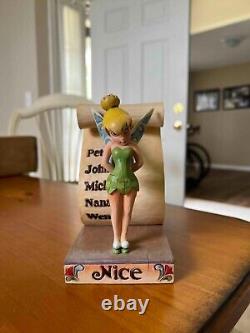 Jim Shore Disney Naughty Or Nice TINKER BELL Figurine Tags 4013972 Pixie NO BOX