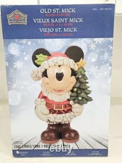 Jim Shore Disney Old St. Mick Mickey Mouse Christmas 17 Figurine 1487542 Box