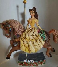 Jim Shore Disney Princess of Knowledge Belle Carousel Horse 4011744