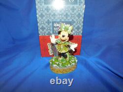 Jim Shore Disney St. Patricks Day Wishing On A Shamrock Minnie Mouse Irish Luck